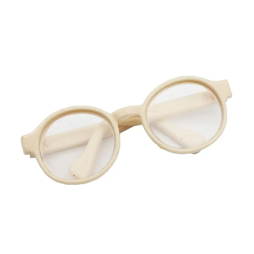 

Fashion Plastic Doll Mini Glasses Multi-color Miniature Doll Accessory Round Frame Glasses Children Toy