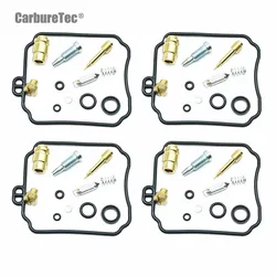 ヤマハXj600n,xj600s,xj600,diversion 1996-2002,xj 600s,キャブレター修理キット,スマートフォンガスケット,フロートバルブ,4セット用スクリュー