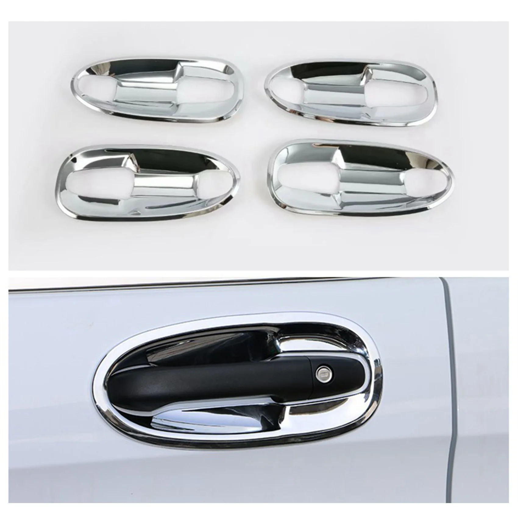 

Car ABS Chrome Exterior Door Handle Bowl Cover Trim for Mercedes Benz Vito W447 2014-2018 Accessories
