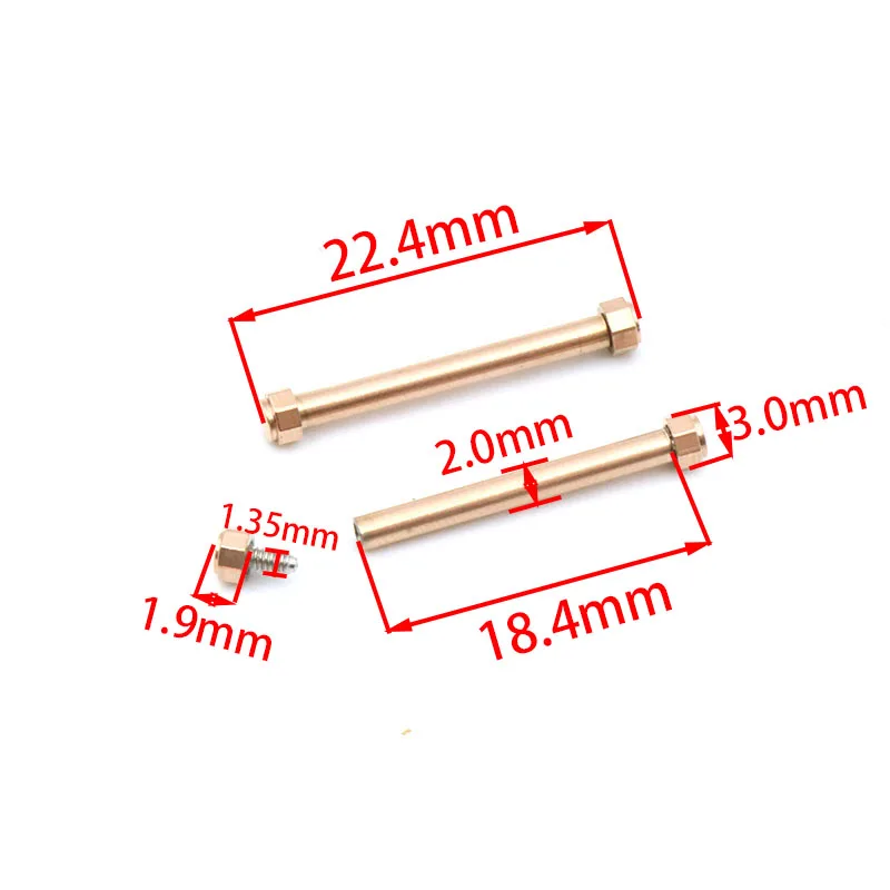Watch Strap Screw Rod Octagonal Gold Silver Rose gold Length 18mm Accessories For MK Repairs Part Tools
