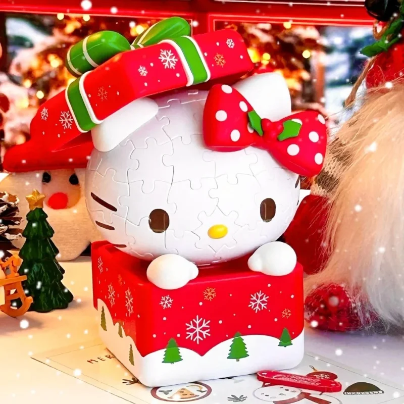 Sanrio Figures Hello Kitty Anime Figure Christmas Hello Kitty Figurine Statue Model Decoration Customized Products Gift Toy