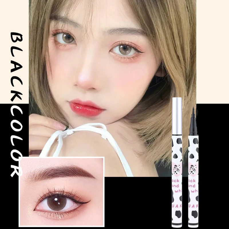 Ultra-fino líquido impermeável delineador suave maquiagem para mulheres, forro de olho seco rápido, Long Last Lower Eyelash Pen, cosméticos ferramenta