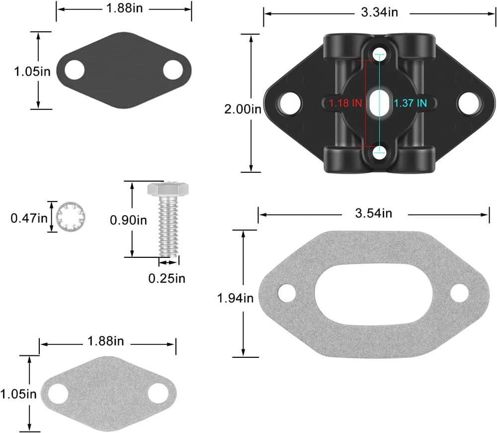 21970 Trim Connector Assembly Kit für Mercruiser Alpha Bravo Drives, ersetzt 98825A4 8M 0080805 8M 0137703 – Detail 4