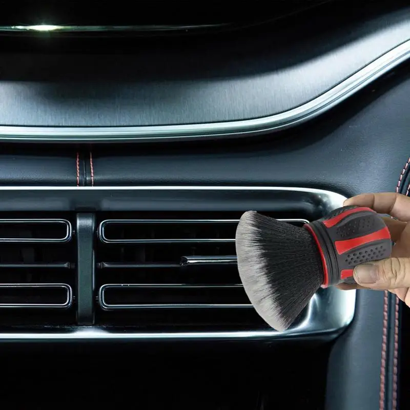 Car Detailing Brushes Soft Bristles Auto Interior Dust Cleaner For Auto Dashboard Air Conditioner Vents Leather Scratch Free