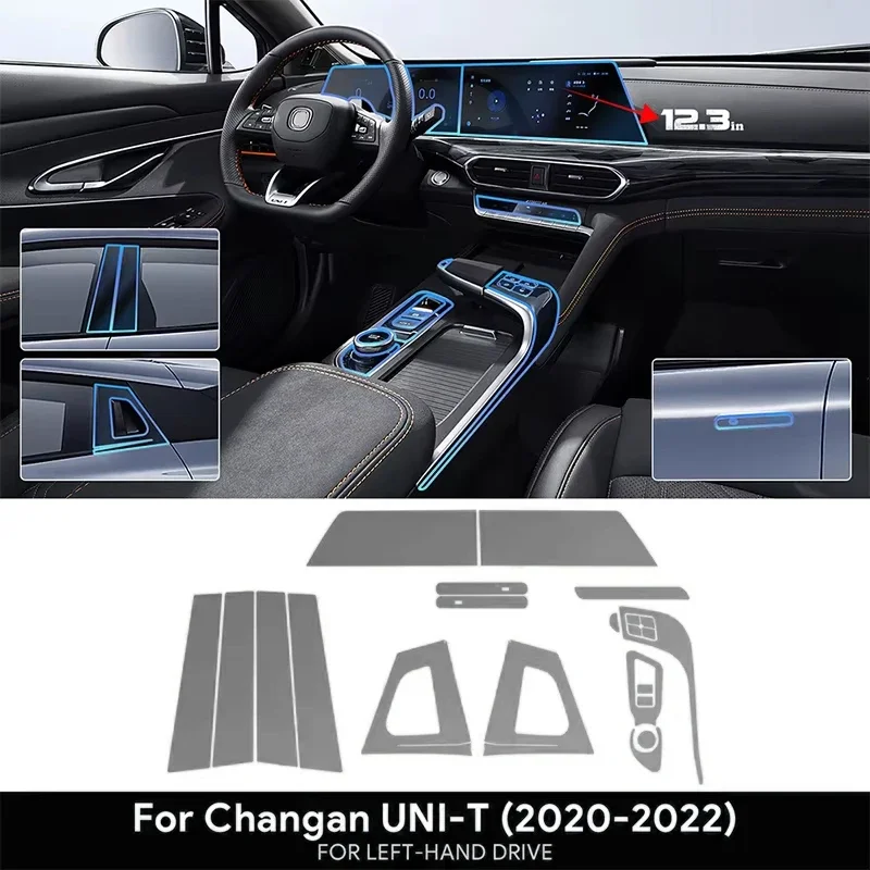 

Car Interior Film TPU Accessories Transparent Protection Anti-scratch Dedicated Sticker for Changan UNI T UNI-T 2020 2021 2022