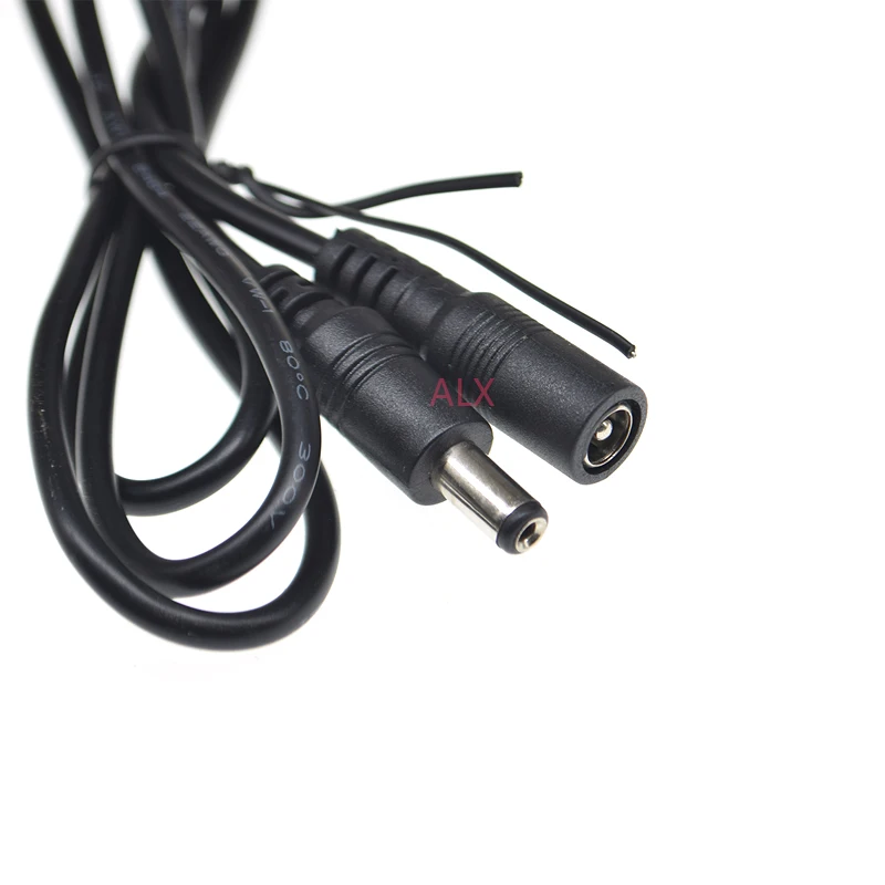 1PCS 5V 12V 5.5*2.1MM DC POWER Extension CABLE MALE TO FEMALE PLUG 5.5X2.1 CONNECTOR with wire for CCTV LED Strip Light 0.5M/1M