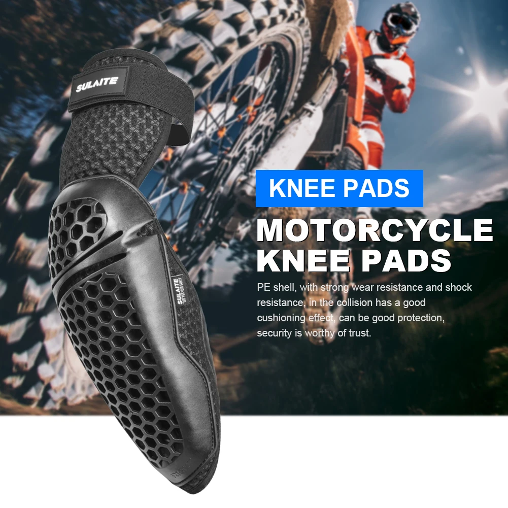 Motorcycle Elbow Protector Mesh Sports Knee Pads Comfortable Downhill Knee Pads Shockproof Riding Elbow Guard for Riding Cycling