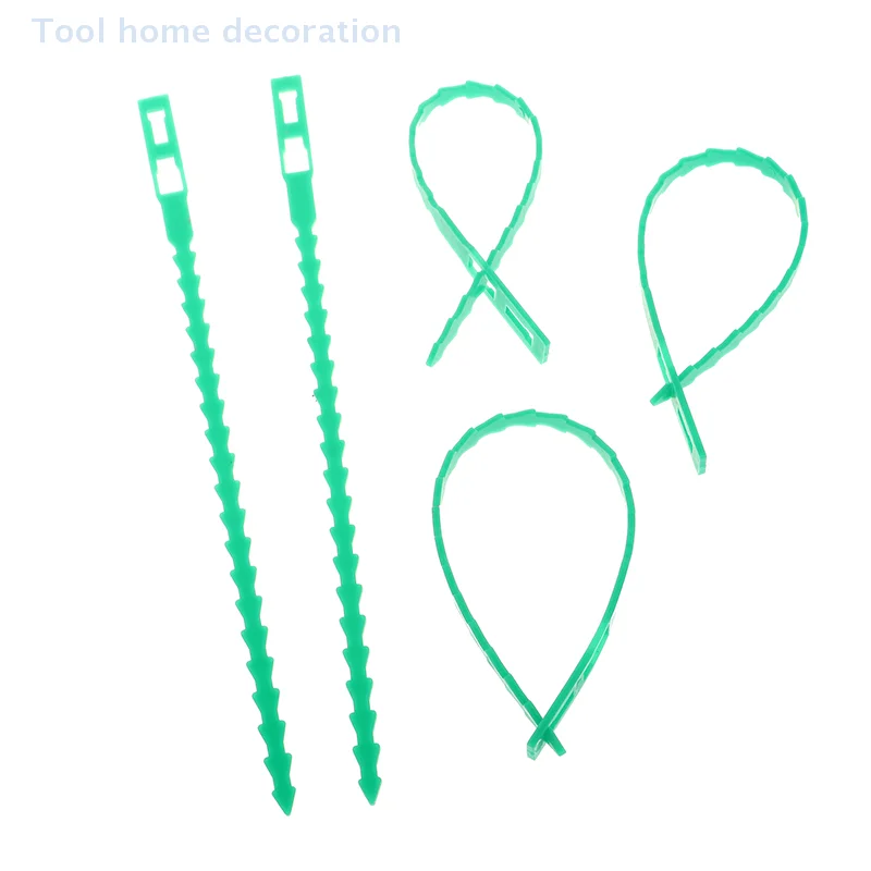 100Pcs/pack Reusable Garden Cable Ties Plant Support Shrubs Fastener Tree Locking Nylon Adjustable Plastic Cable Ties Tools