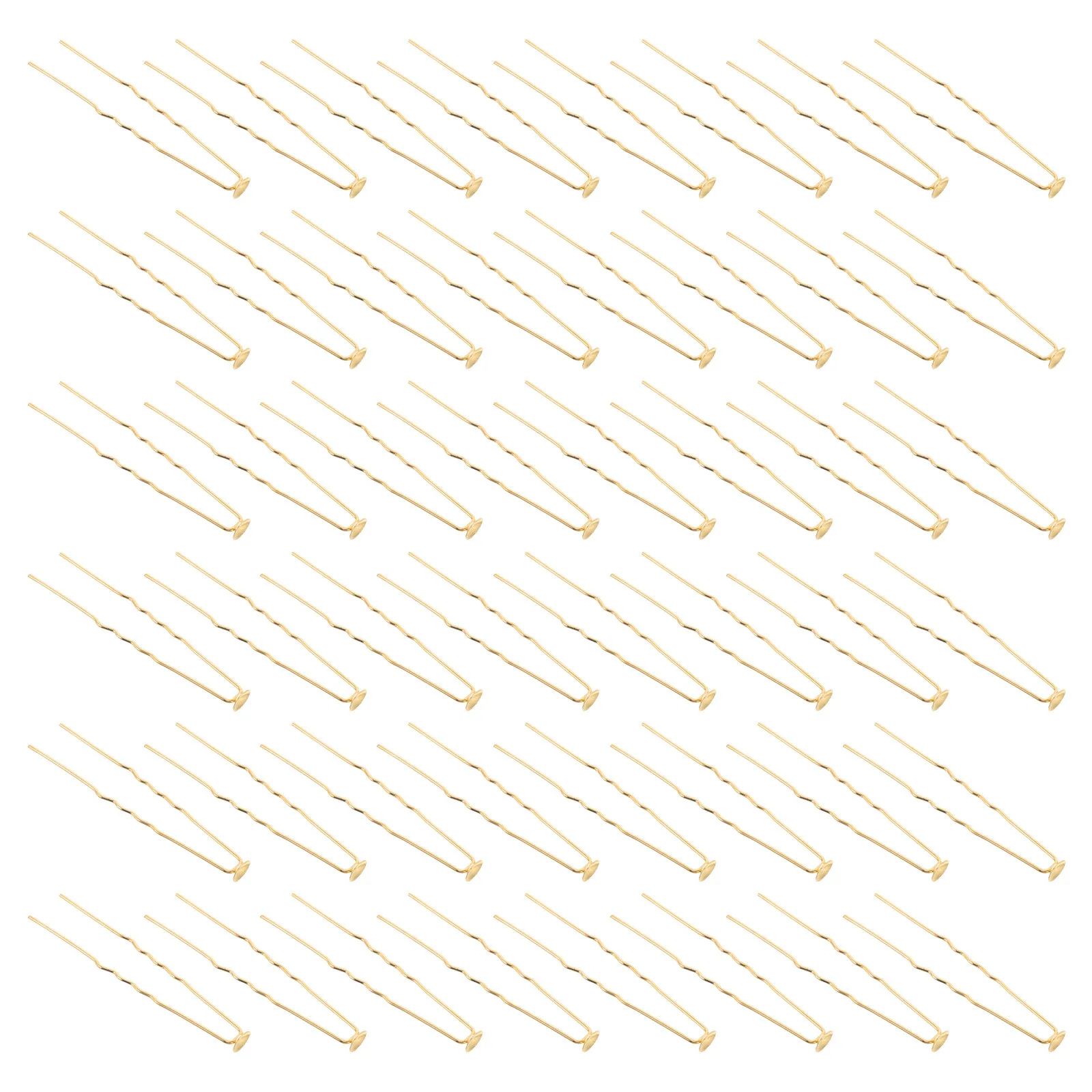 

50Pcs U Shaped Hair Pin Metal Bridal Updo Accessories Golden 6mm Styling Forks Vintage Bridal Hair Pins Chignon Pin