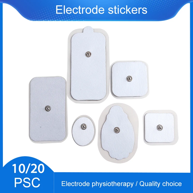 10/20pcs  Electrode Pads  Self Adhesive Replacement for Tens Ems Nerve Muscle Stimulator Massager Patch Electrodes Massager