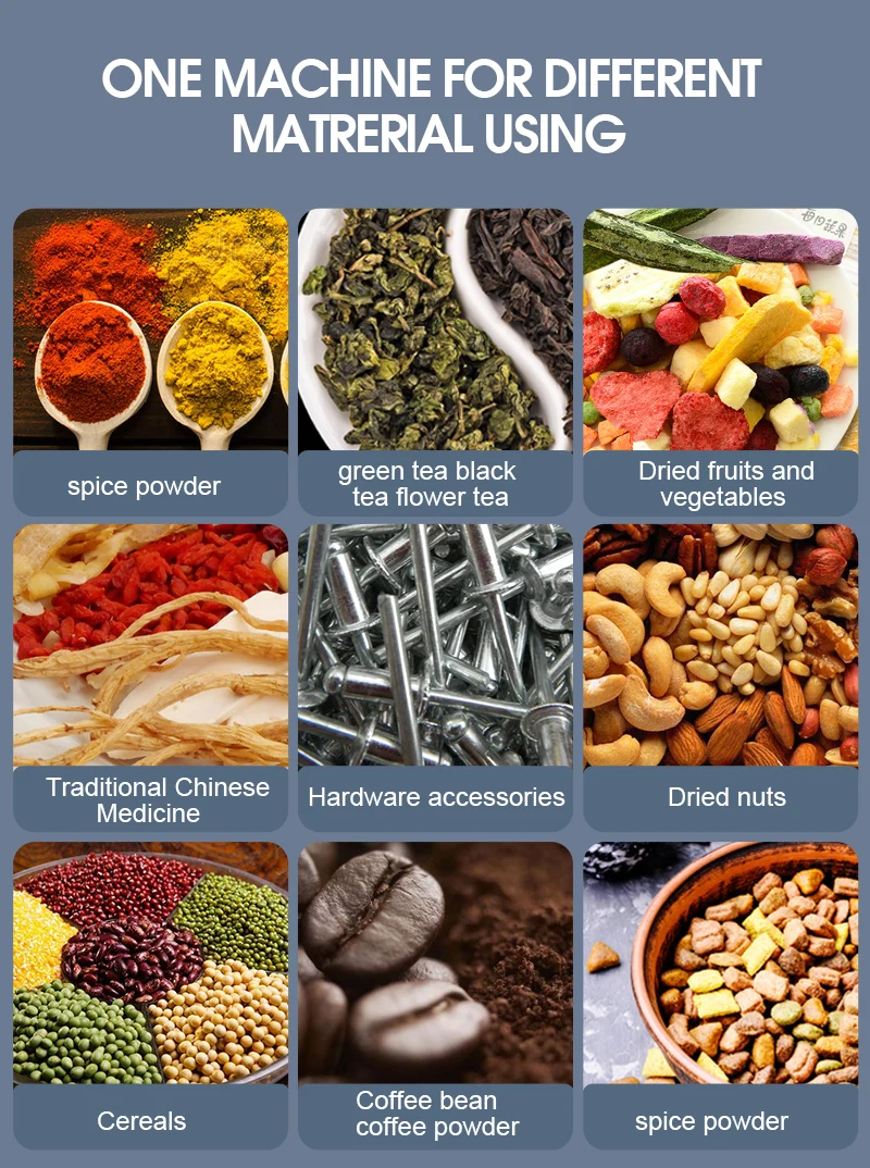 Automatische digitale besturing Deeltjeskorrel Intelligente weegvulmachine Rijstzaad Graan Noten Vulmachine