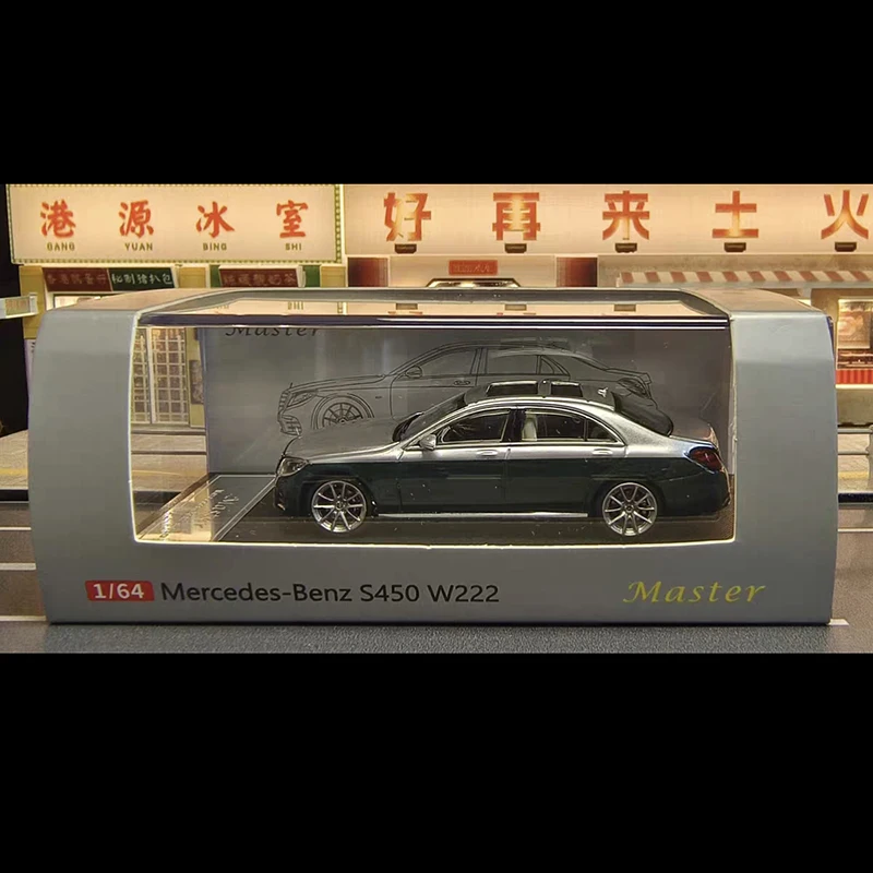 Master Diecast 1/64 Scale Mercedes Benz S450 Class Coupe Car Model Alloy Benz S Class Classic Car Model Static Scene Ornament