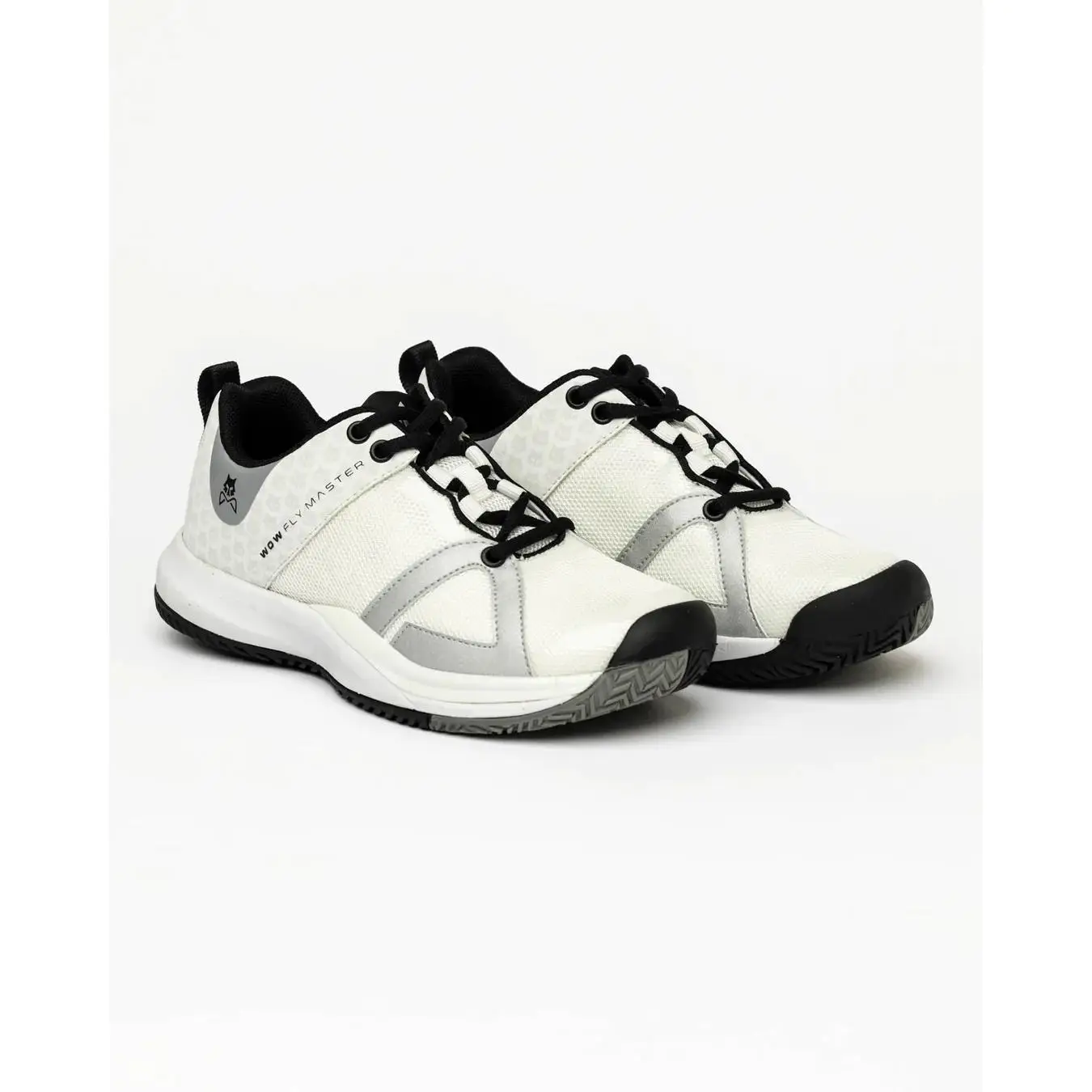 Zapatillas de Pádel Wolf On Wings Fly Master Blanca y Plata Lisa para Mujer