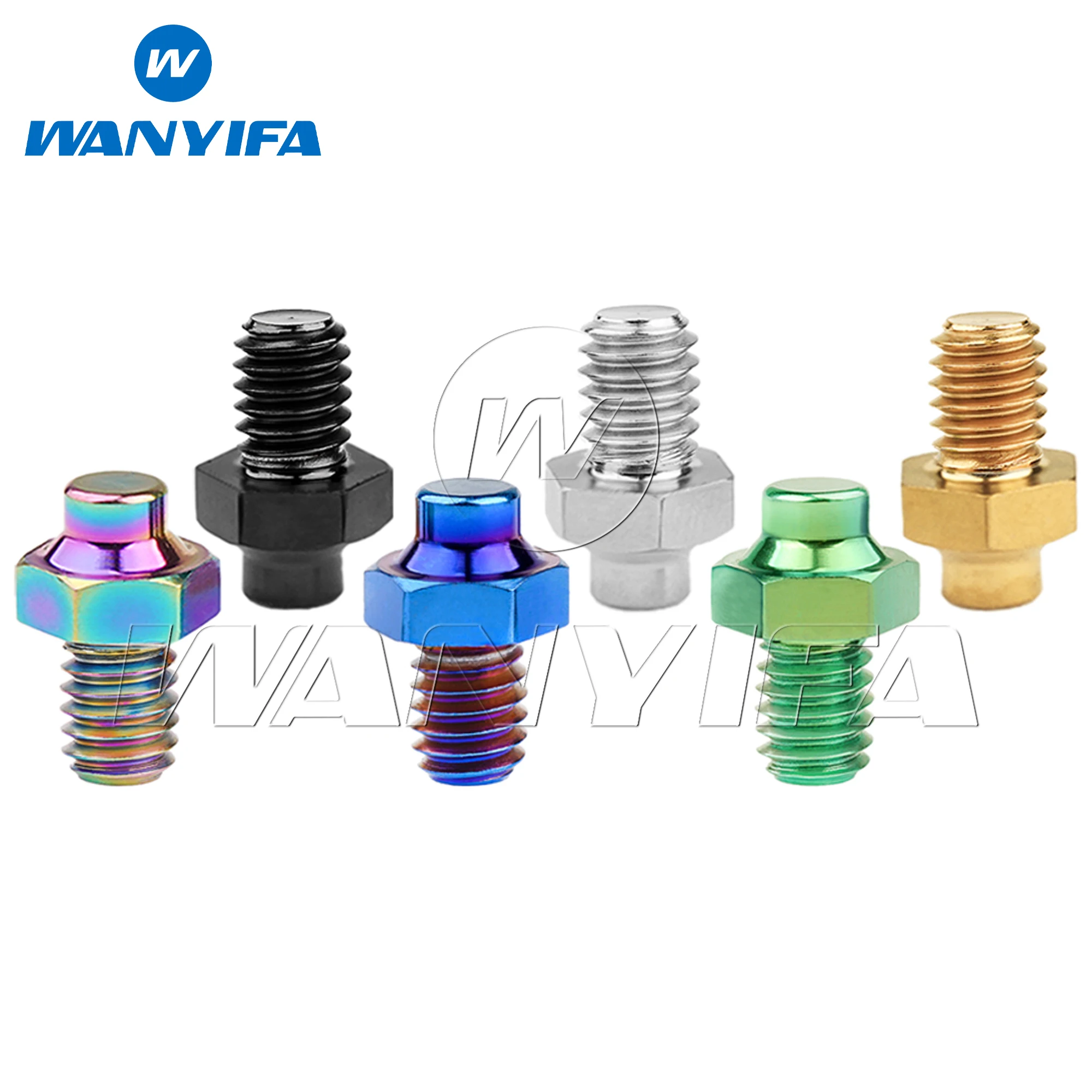 

Wanyifa Titanium Bicycle Pedal Pin Bolt M4x5mm Non-Slip Cycling Pedal Pins Screw for Bicycle Parts