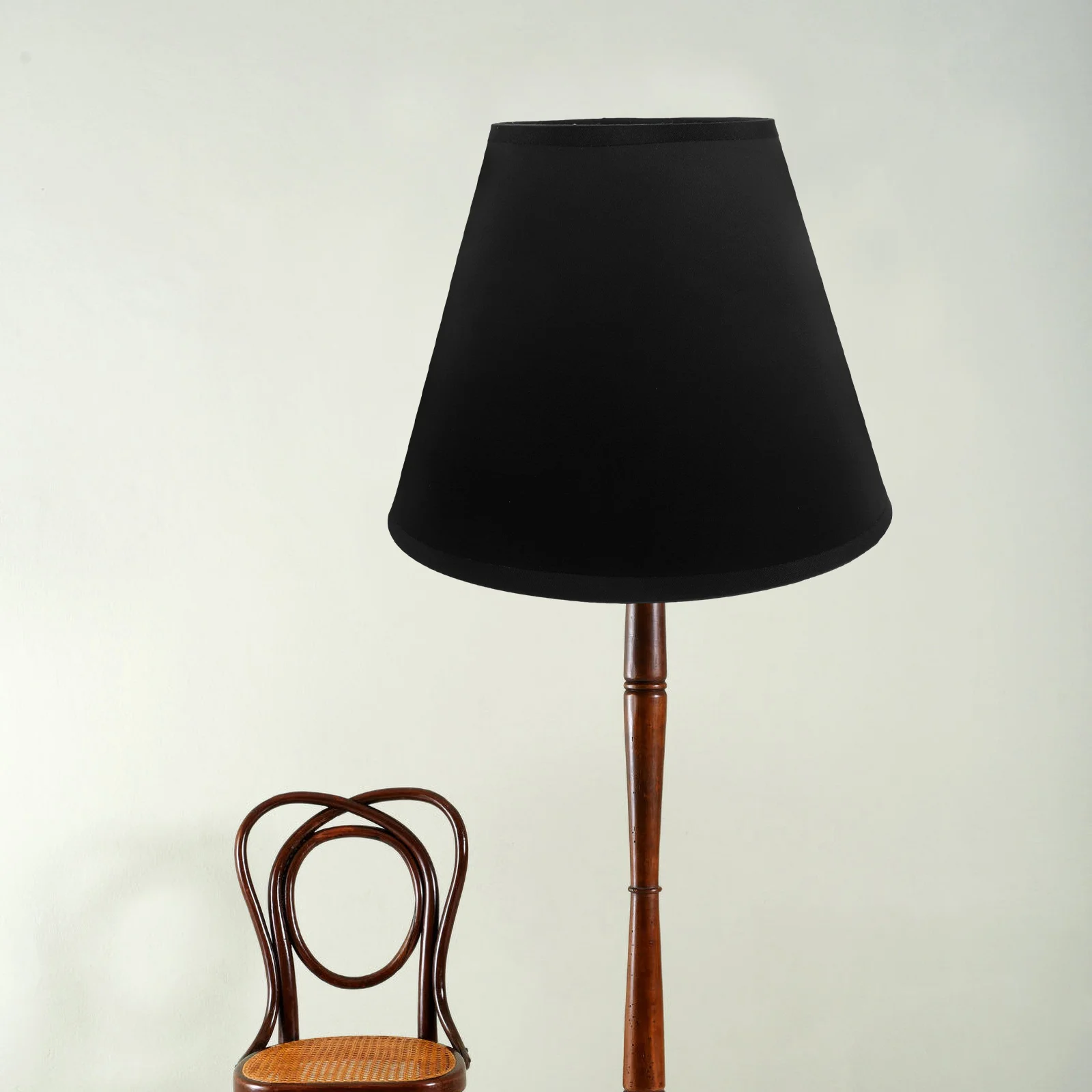 

1 Piece Cloth Lampshade with Metal Frame Soft Light Transmission Decorative Drum Lamp Shade for Bedroom Living Room Office