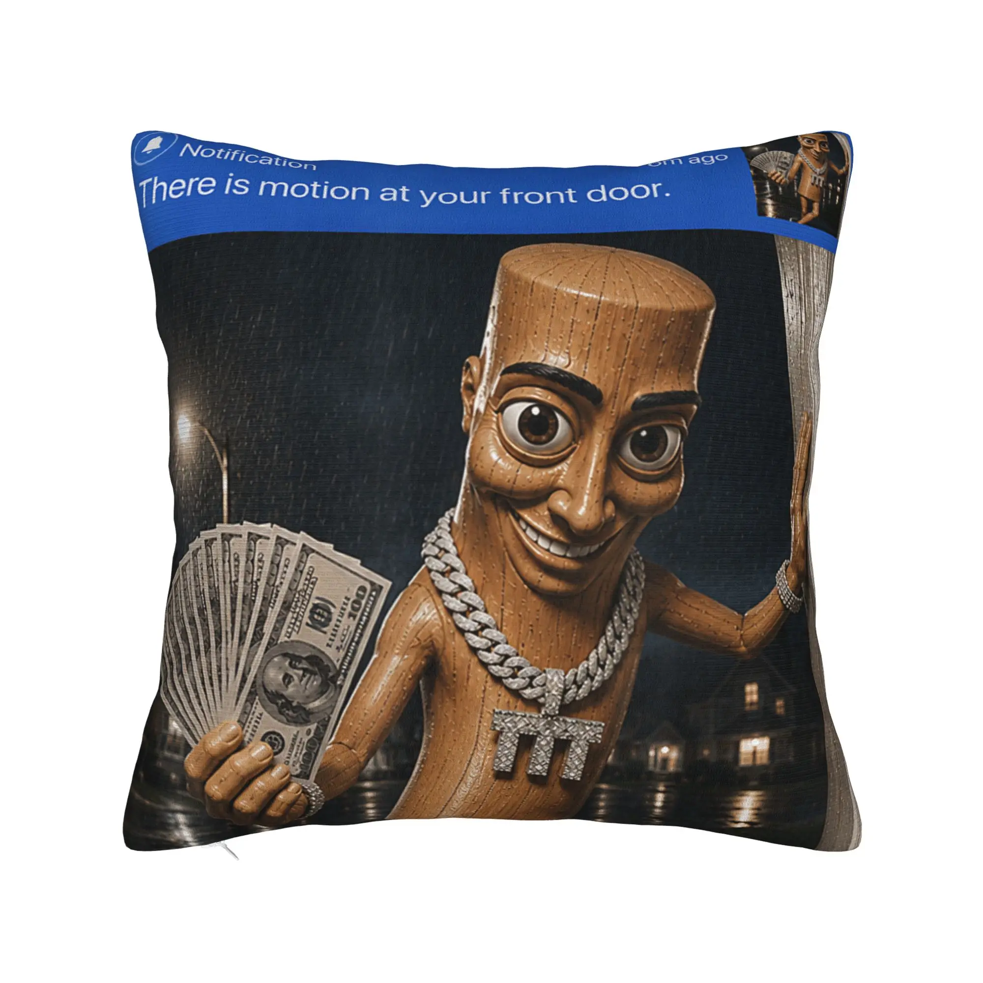 Pillow Cover There is Motion at Your Front Tung Tung Sahur Money  Morden Pillow Case For Wedding Party Home Decor Pillowcases