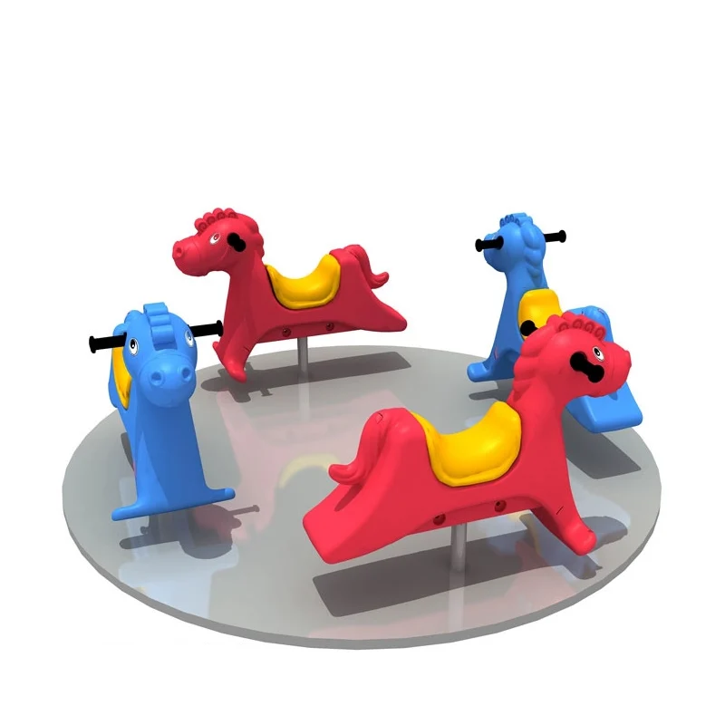 معدات اللعب الخارجية، دائري شعبي مع مقعد دوار، مناسب لأطفال رياض الأطفال والملاهي