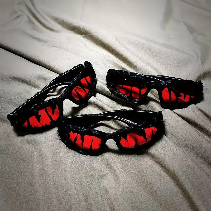 Drip Glue Handmade Spiked Retro Vintage punk Goggles Glasses Welding Hip-hop Retro Desinger Cosplay Party Eyewear