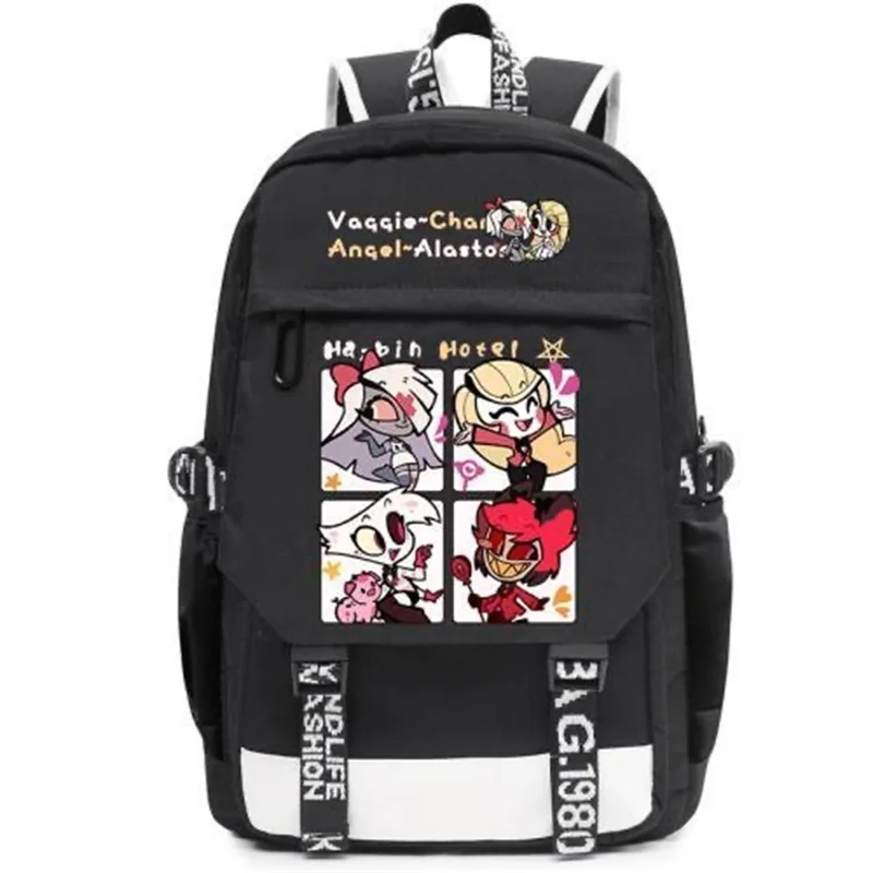 

Anime Helluva Boss Cartoon Backpack Teenarges Schoolbag Rucksack Stolas Blitzo Men Women Laptop Travel Outdoor Bags Mochila