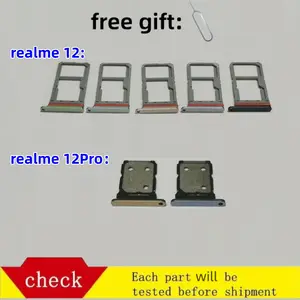 Bilashmart SIM Card SD Card Tray chip slot drawer card Holder OPPO Realme12 Realme12Pro RMX3999 RMX3843 drawer chip card tray realme 12