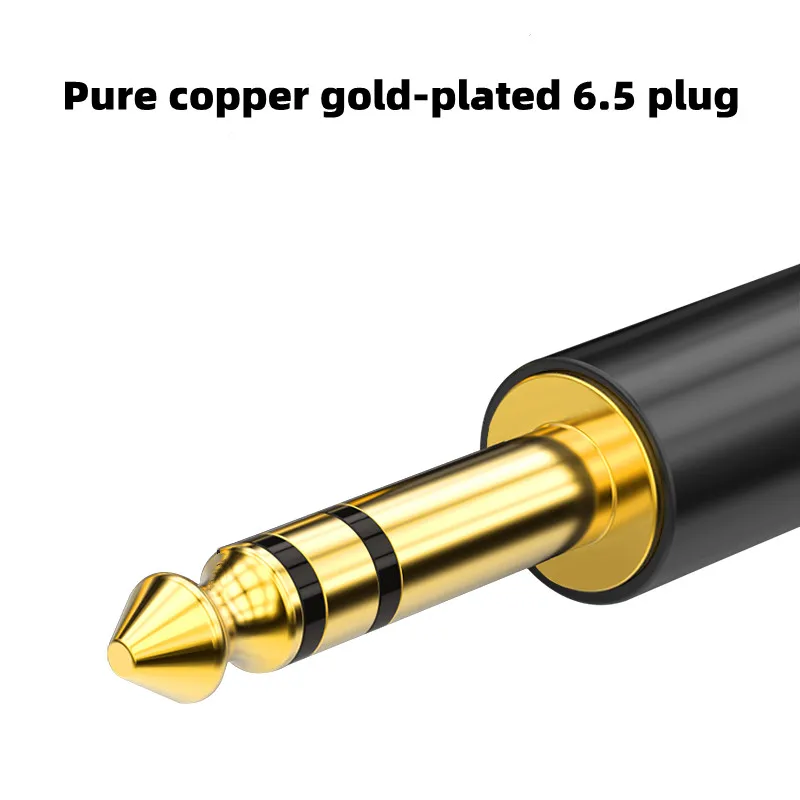 고순도 OFC 구리 몬스터 빅 6.5mm ~ 2 RCA 더블 로터스 원 포인트 2 오디오 AUX 케이블 믹서 앰프 인터페이스 와이어