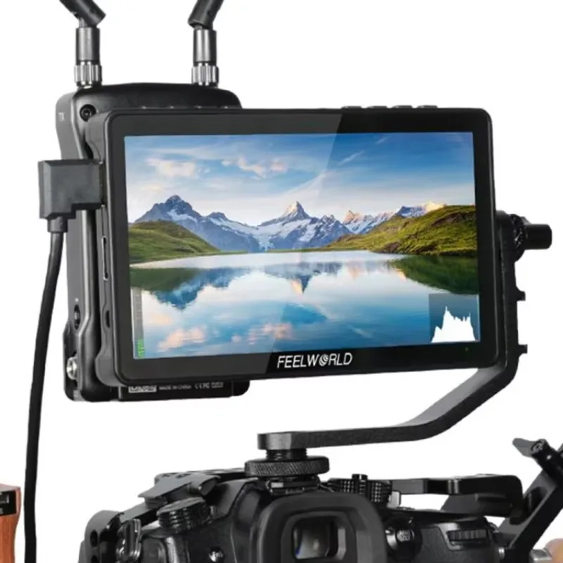 

Монитор FEELWORLD F5 Pro V4 3D LUT 4K Вход Выход Наклонный кронштейн 6-дюймовый сенсорный экран DSLR Камера Полевой монитор
