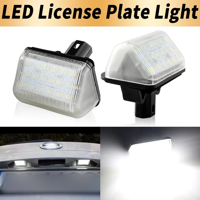 2PCS LED Number License Plate Lights Canbus For Mazda 6 GG 02-08 Speed 6 05-07 Station Wagon ​02-15 CX-7 07-15 CX-5 14-16 White