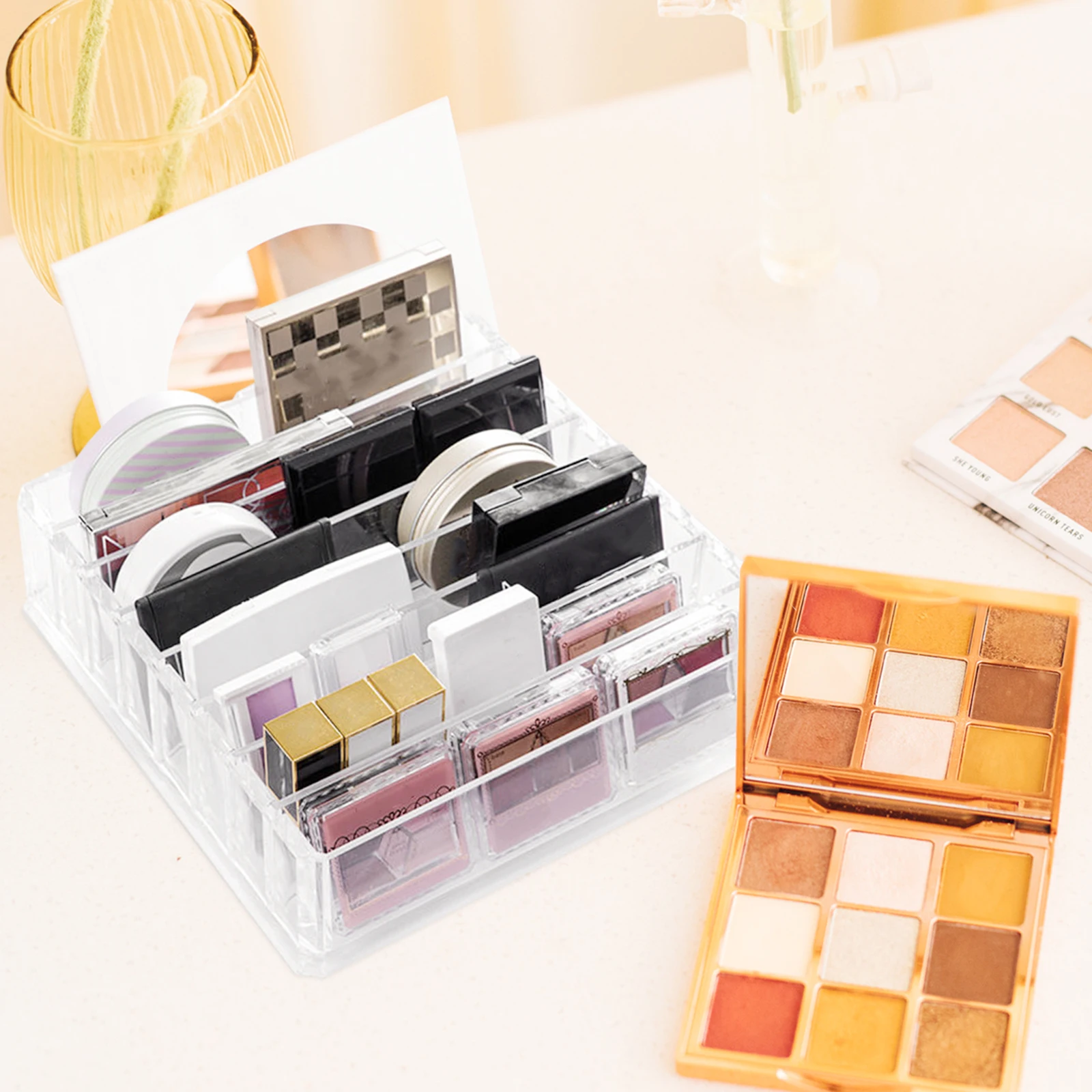 

Makeup Storage Box Palette Organizers Eyeshadow Slender Countertop and Polystyrene ( ) Pallets Miss