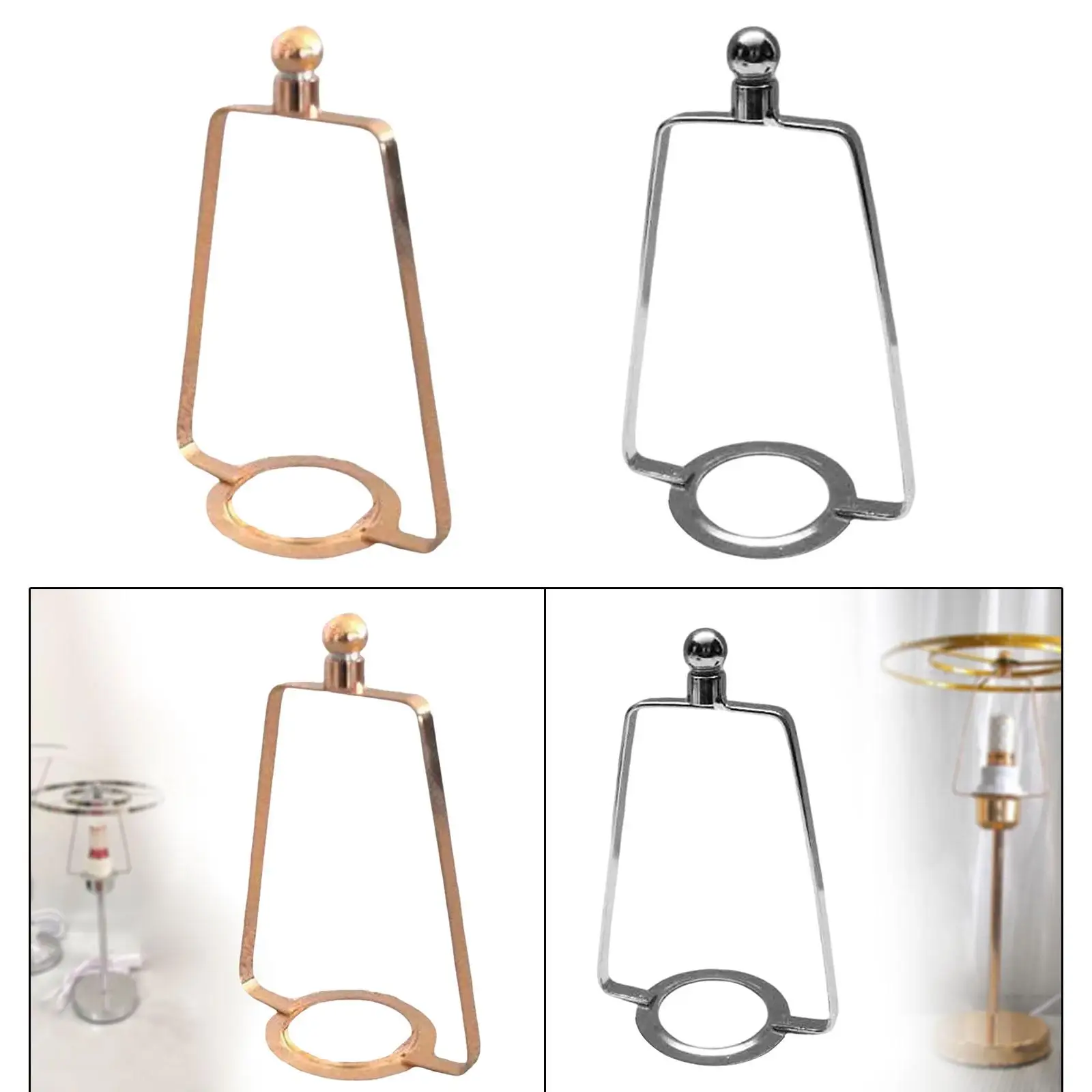 

Lamp Shade Frame Ring Light Cage Guard DIY Portable Desk Light Stand for Bar Restaurant Bedroom Dining Room Lighting Accessories