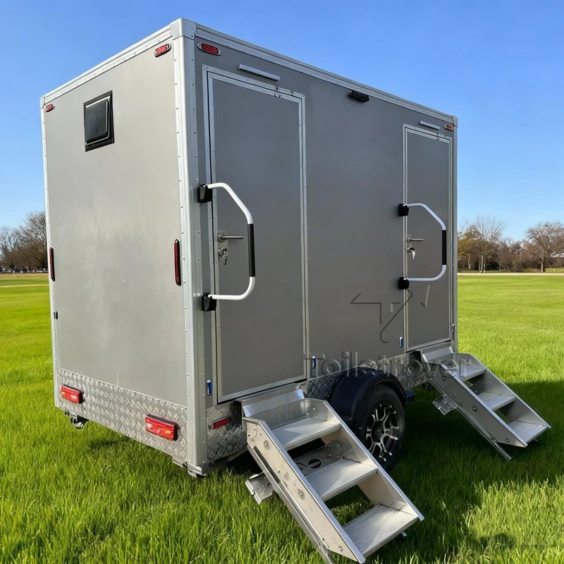 Profitable Toilet Canteen Trailer Vip Luxury Bathroom Trailers Outdoor Mobile Restroom Trailer for Sale Usa Most Popular