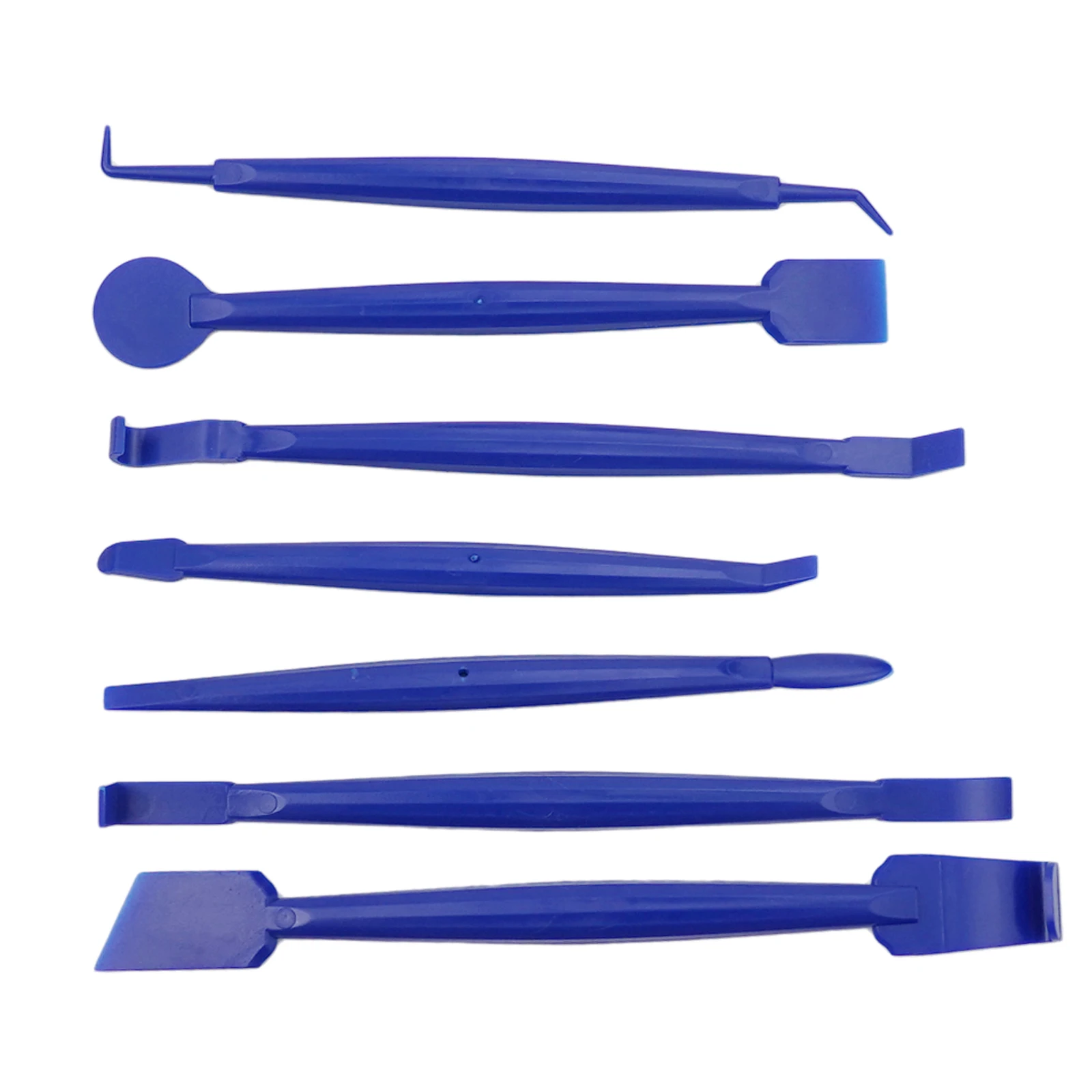 Blue Car Wrap Vinyl Tools Kit with 3D Carbon Fiber Decal Film Squeegee Felt (7PCS) Easy and Safe Installations