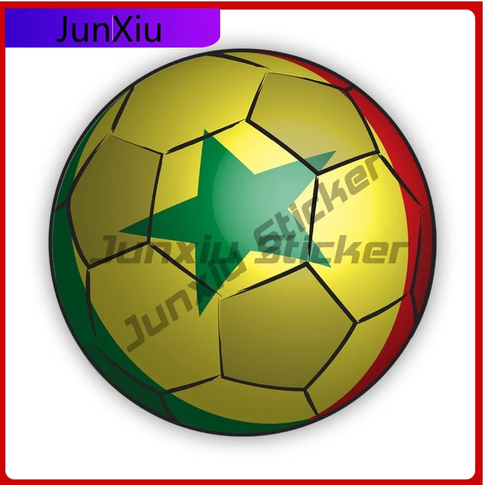 

Senegal Football Sticker Sun Resistant Waterproof Racing For Car Window Motorcycle Helmet Self Adhesive Easy To Remove Decal