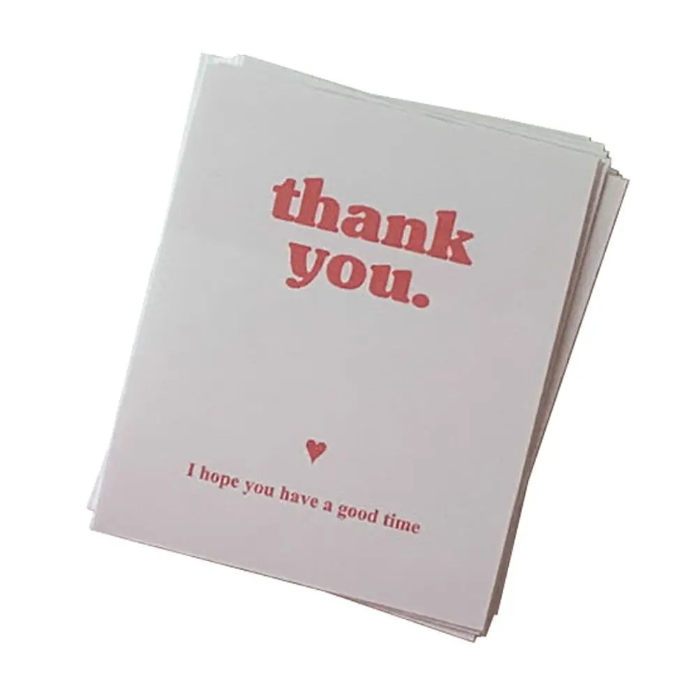 100Pcs Rectangular Thank You Stickers Decoration Label Sticker Gift Package Stickers Express Delivery Takeout Adhesive Stickers