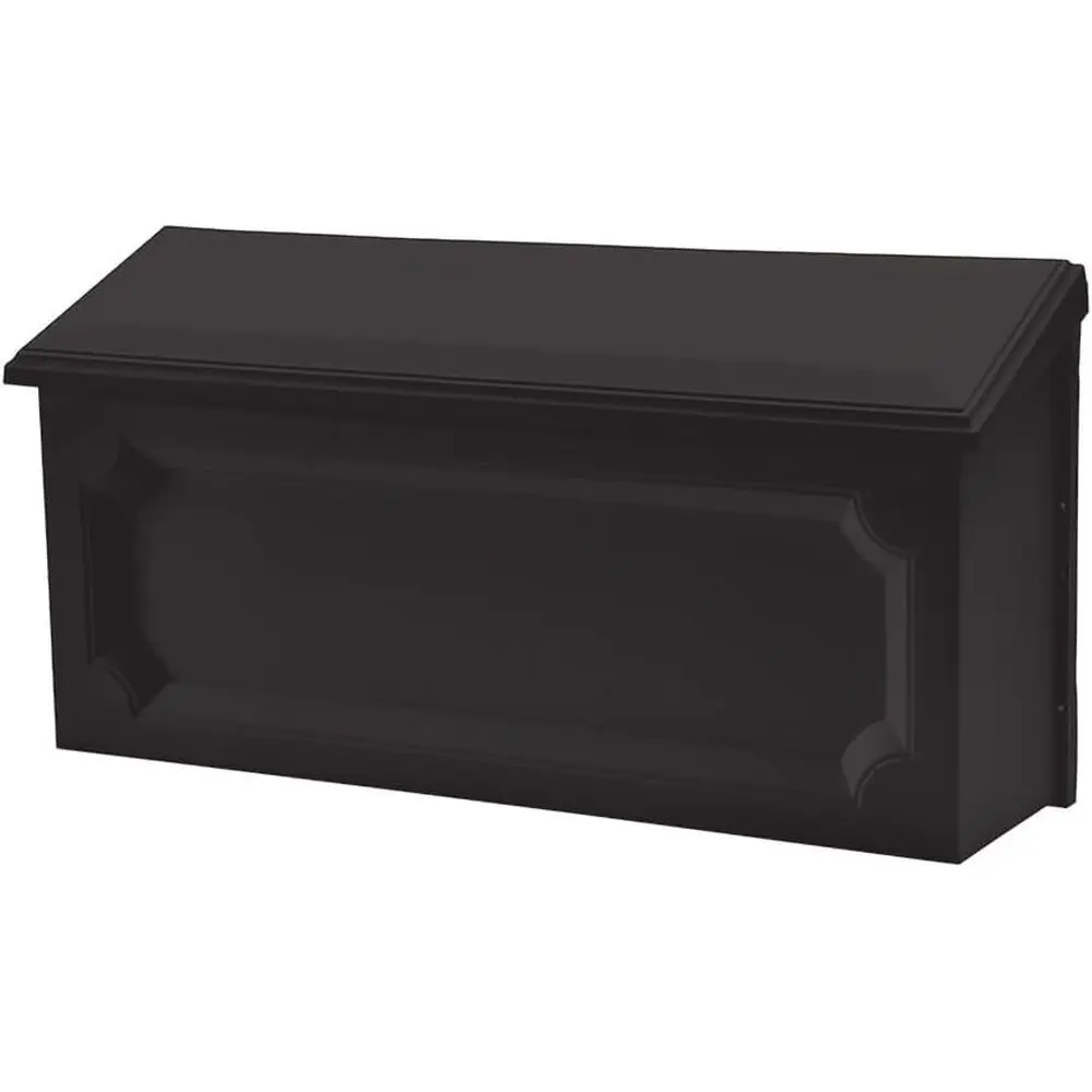 

Черный настенный почтовый ящик из пластика, устойчивый к ржавчине