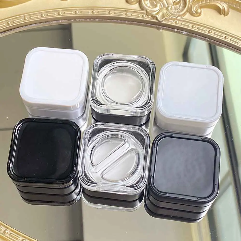 20pcs Glass Jar With Security Lock 9G Jars Good Sealing Cosmetic Makeup Case Cream Box Nail Glue Storage Case