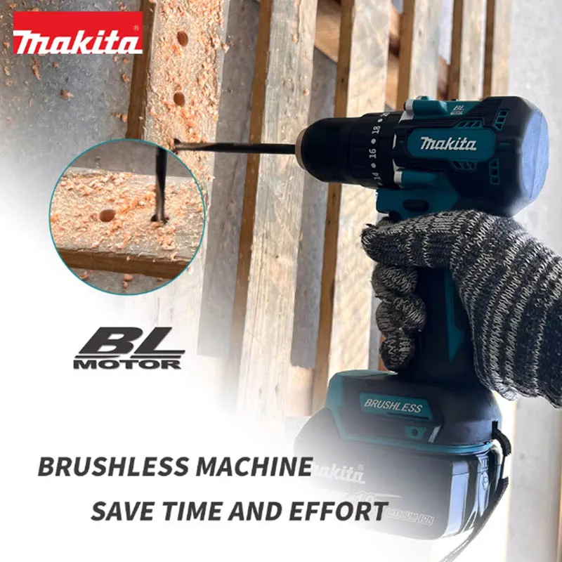 DDF487 18V Makita Schraubendreher Akku-Schlagbohrmaschine Elektrischer bürstenloser Motor mit