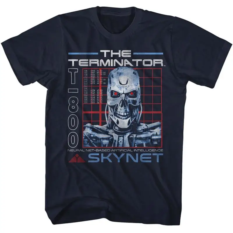 The Terminator T 800 Neural Net Based Artificial Intel Skynet Camisa de hombre