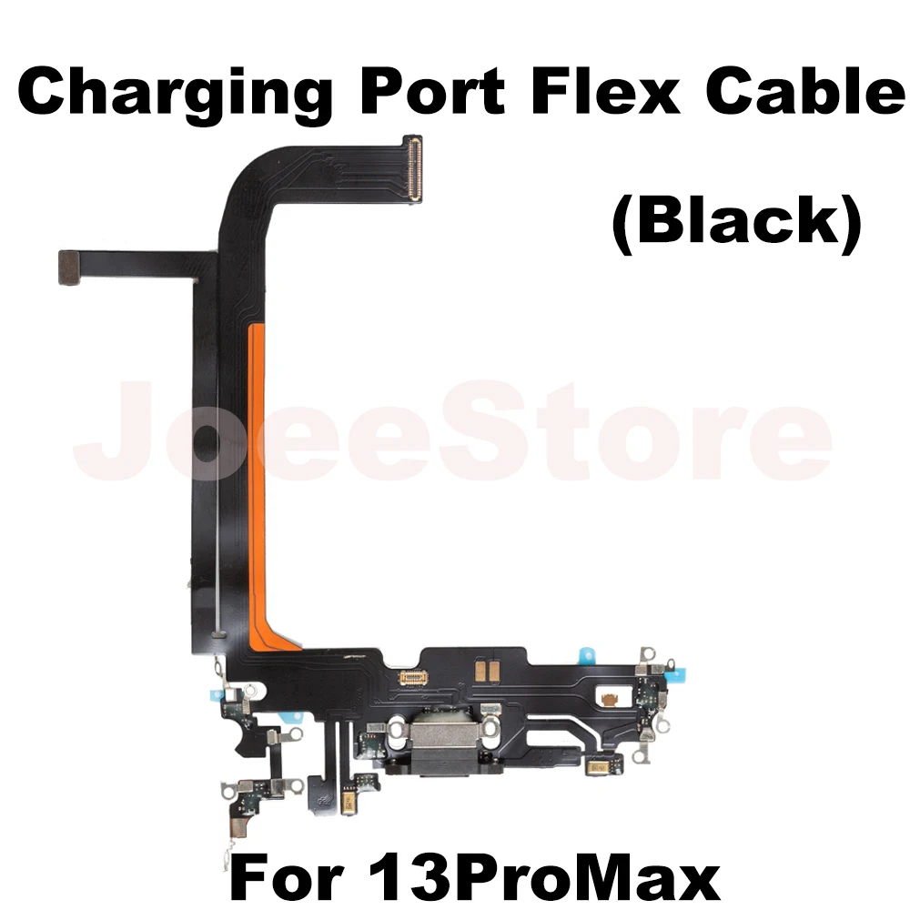 Charging Port Flex Cable for iPhone 11 12 13 14 Pro Max Mini X XS XR USB Charger Dock Connector With Microphone Ribbon Repair