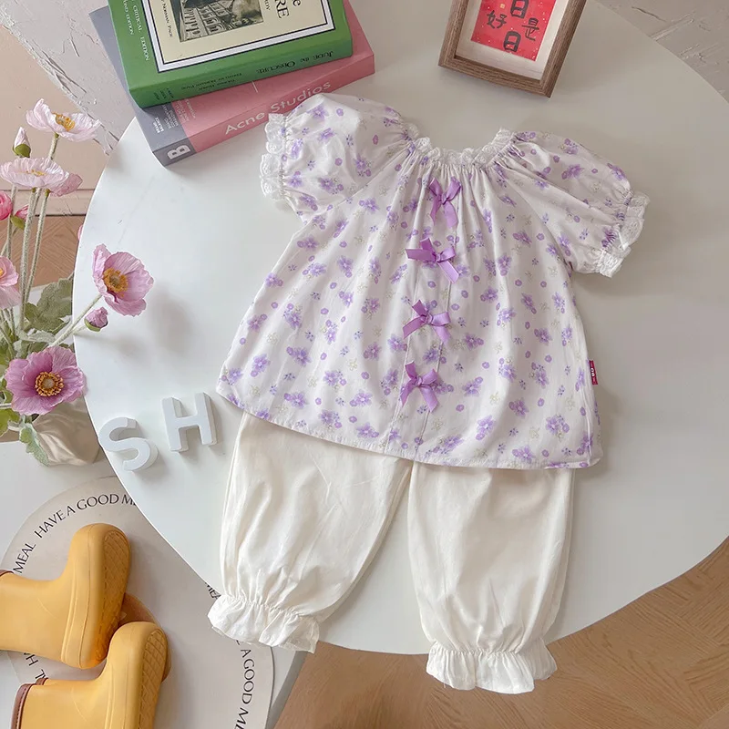 

New Summer Baby Girls Clothes Suit Children Casual Cute T-Shirt Shorts 2Pcs/Sets Toddler Clothing Infant Costume Kids Tracksuits