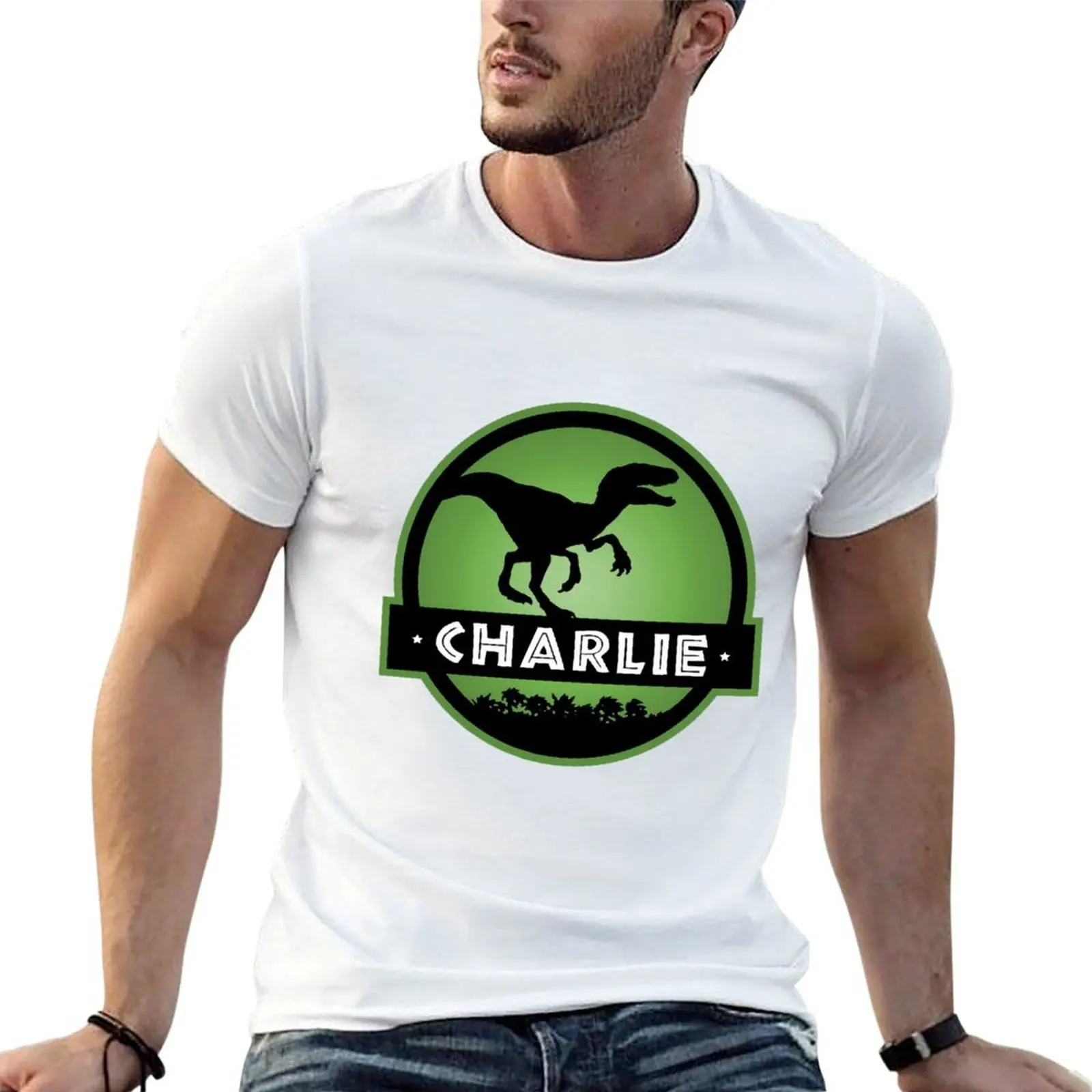 Velociraptor Charlie Squad T-Shirt anime shirt Funny t-shirts mens t shirts