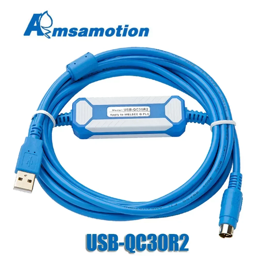 USB-QC30R2 For Mitsubishi Q Series PLC Programming Cable USB/RS232 Download Data Cable Support WIN7/XP