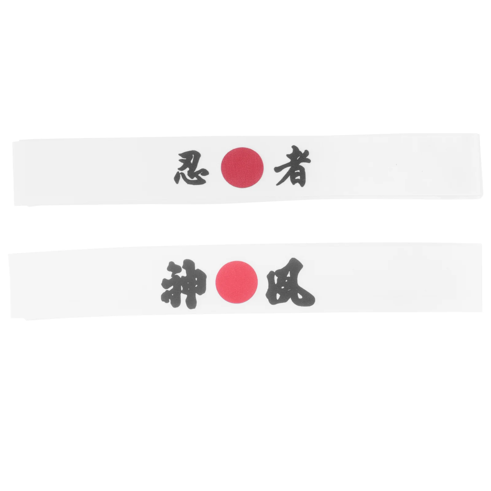 2 Pcs Samurai Headband Bands Printing Japanese Cooker Cotton Karate Supply Cooking Costume Miss