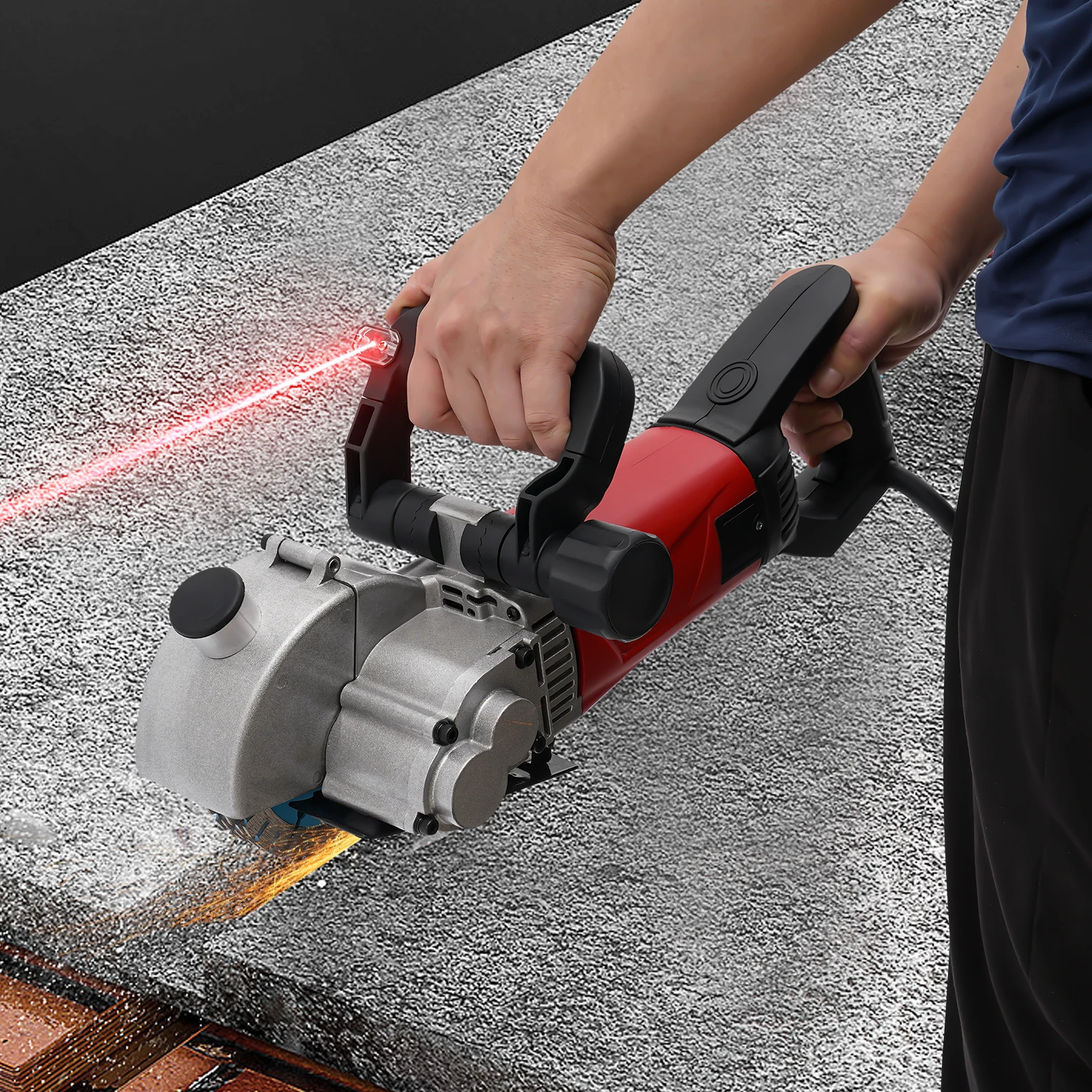 2800 واط الكهربائية الجدار الأخدود قطع مشقوق آلة الجدار الشق المطارد أداة 7000 دورة في الدقيقة