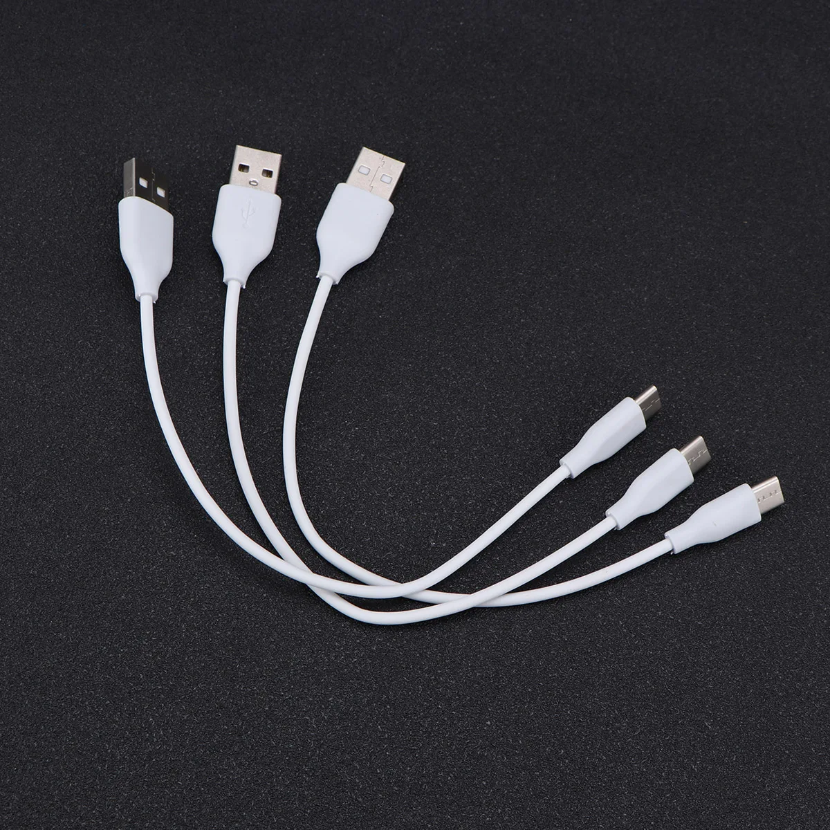 

3pcs 20Cm Type-C Data Cable Fast Charging Durable Heat Resistant Usb C Cable For Power Bank Multi Port Station Intelligent Chip