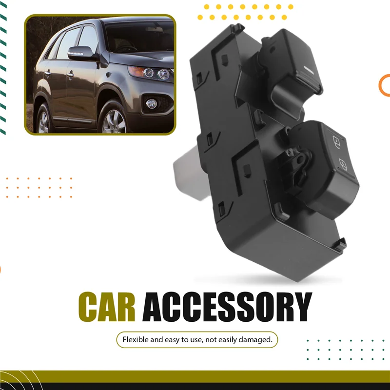 Pulsante di controllo alzacristallo elettrico anteriore lato destro per KIA Sorento 09- 14 93575-1U100 935751U100 11 PIN Parte di ricambio nel TIPO USA