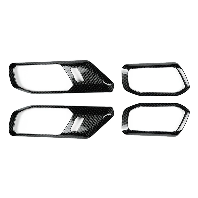 Super Sale Car Door Handle Inner Door Handle Carbon Fiber Door Handle Trim Sticker for Ford Bronco 2021-2026 LHD
