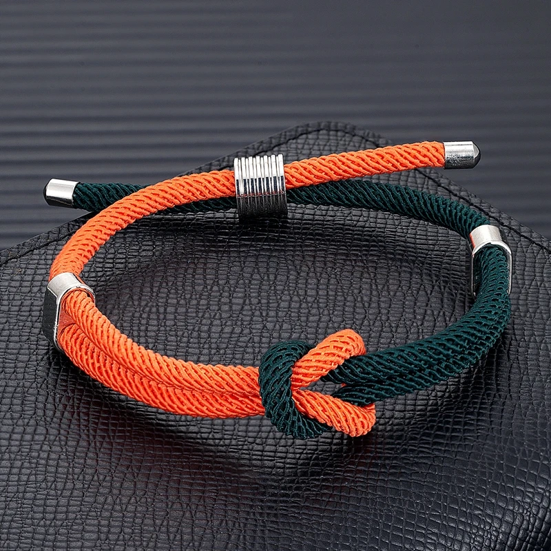 سوار سيلتيك من MKENDN-Infinity للرجال والنساء ، عقدة أبدية زرقاء داكنة ، حبل قابل للتعديل ، مجوهرات صداقة للأزواج ، هدايا #4