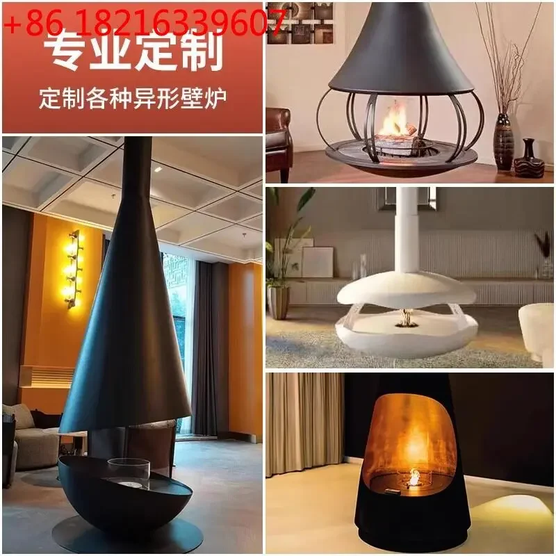 YAO TAO UFO art hanging suspension electronic simulation stove hanging alcohol atomization wood burning