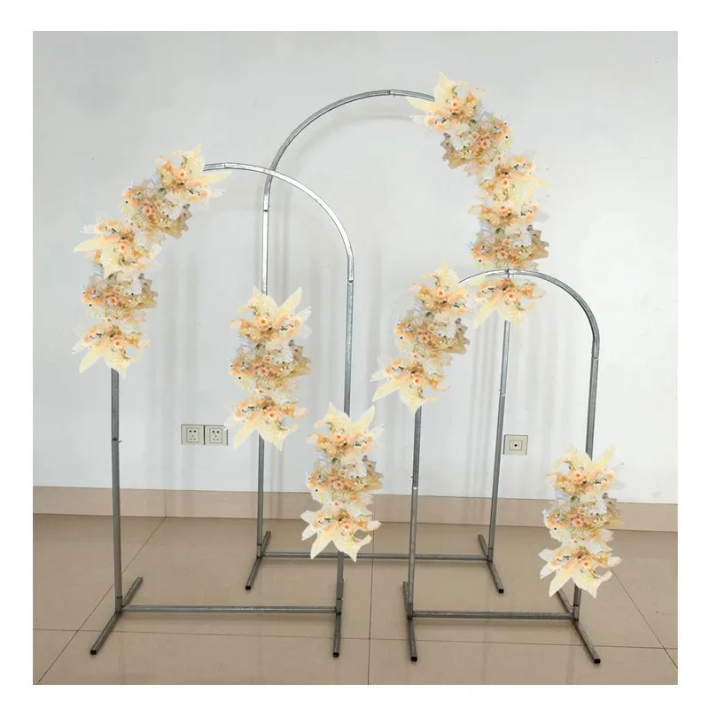Direct supply wrought iron arch door frame Wrought iron arch frame Balloon floral bracket Decorative frame