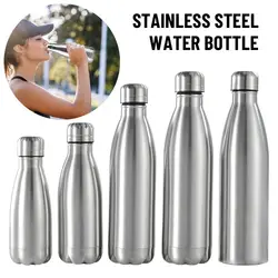 Stainless Steel Canteen Kettle Outdoor Water Bottle Portable Large Capacity Cola Drink Bottle Leakproof Sport Drinking Bottle